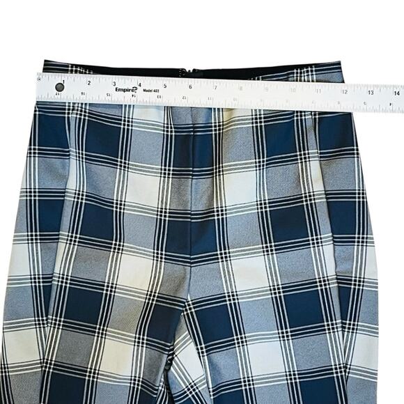 Rag & Bone Women’s Sz 0 Blue Plaid Pants Simone High Rise Ankle Slim Stretch - Picture 13 of 16